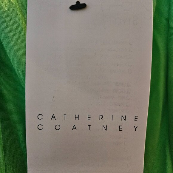 Vintage NWT LIME Micro/Mini DRESS Catherine Coatney SMALL - Picture 4 of 16